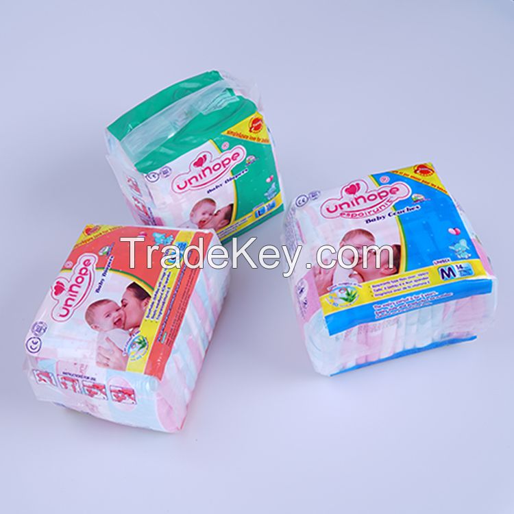 Unihope brand disposable baby diapers in stock