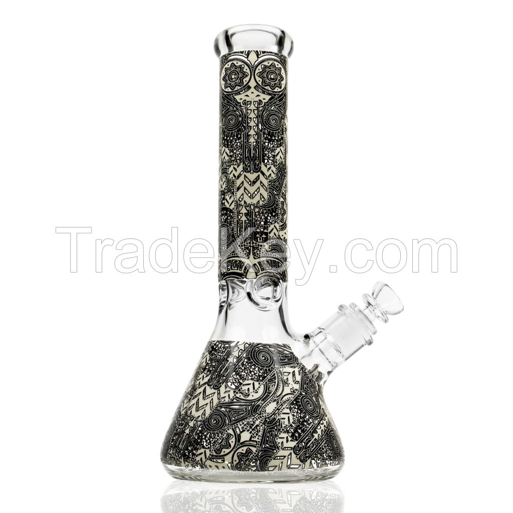 BLACK WATER GLASS SMOKING BONGS