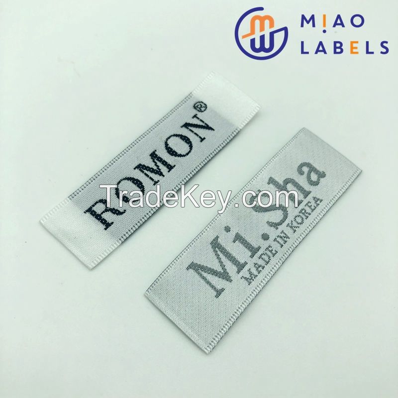 Best Quality Custom Straight Cutting Pretty Pattern Woven Labels