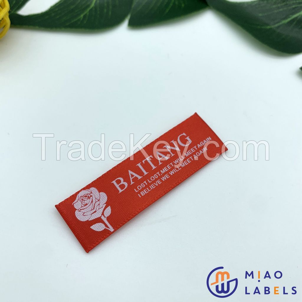 Cheap Customized Label High Quality Clothing Labels Printing Woven Lab