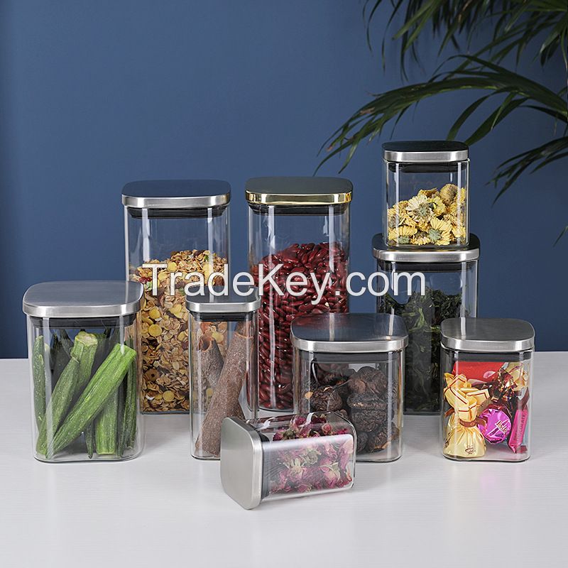 glass storage jars 