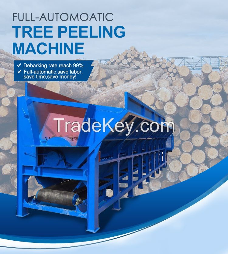 Wood Log Debarker For Wood Chip Production Factory