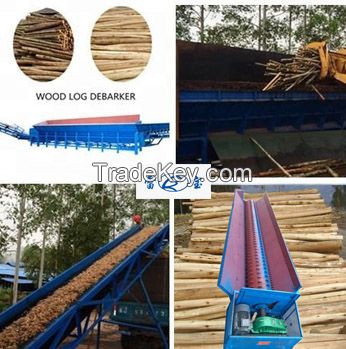 Wood Log Debarking Machine For Wood Chipping Plant