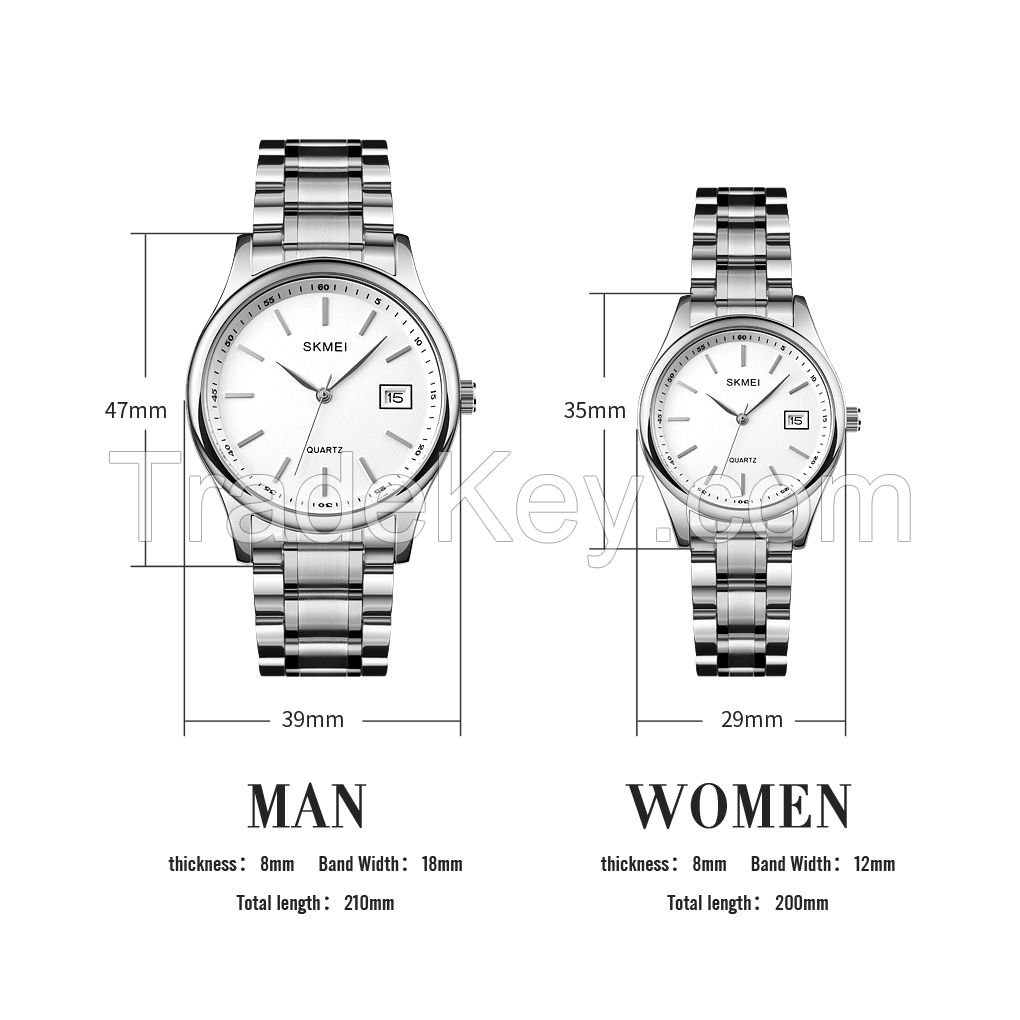 SKMEI 1692 Wristwatch For couple Quartz Man And Ladies