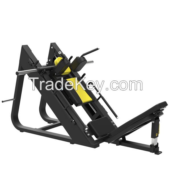 plate loaded leg press and hack squat machine 