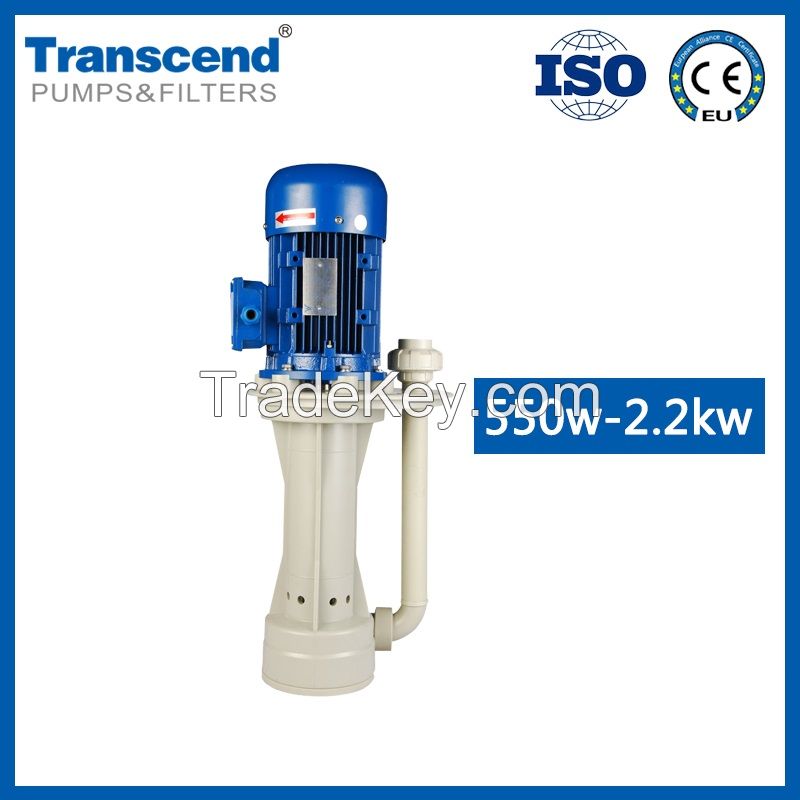 CS 3/4-3HP vertical electroplating process PP material circulating chemical pump