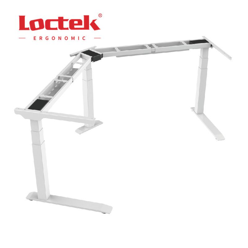 Loctek ET223V(IB) 120-Degree Three-Leg Collaboration Height Adjustable Sit Standing Up Desks Frame