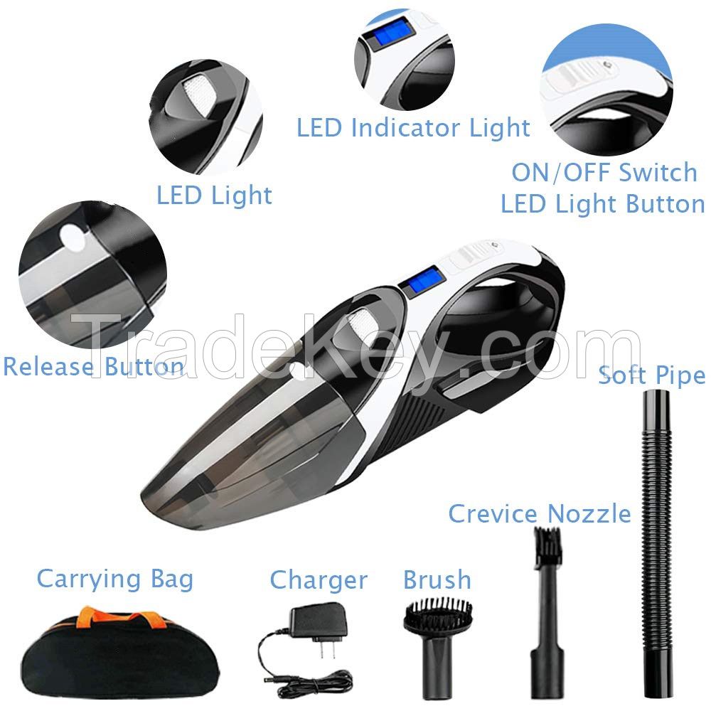 Vacuum Cleaner Car Handheld Cordless Portable Home Wet Dry Auto Mini Duster Wireless 12v Rechargeable Held Suction