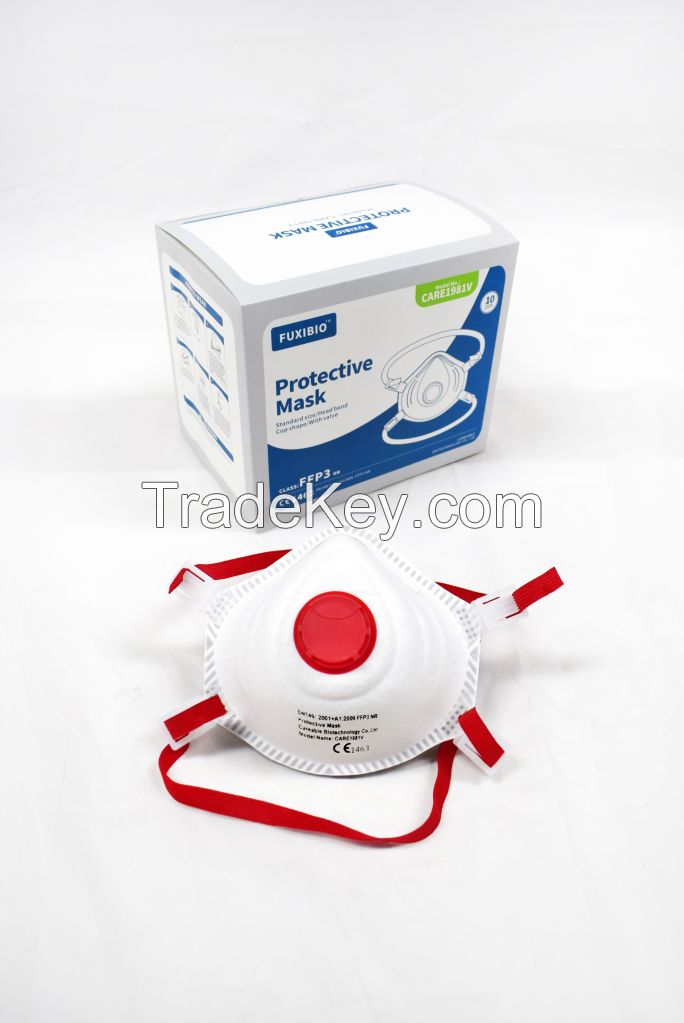 FFP3 face mask with Valve, cup shape, 