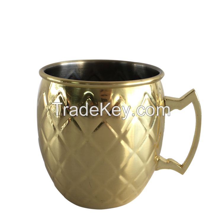 Premium Quality Stainless steel mule mug moscow mule copper mug for cocktail 