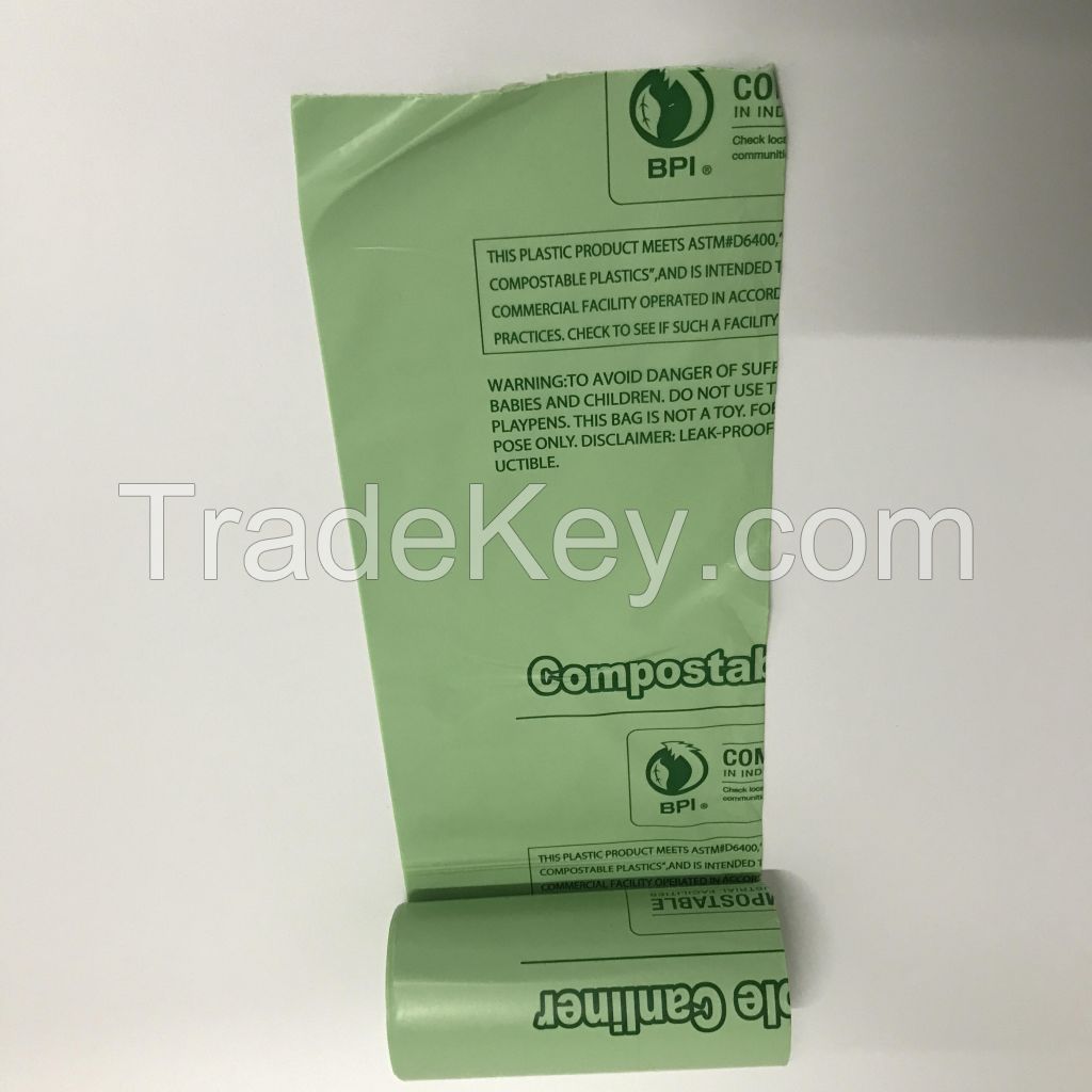 biodegradable flat bags in roll trash bags