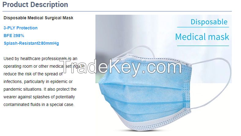 Medical filter Melt-blown fabric protective disposable face mask