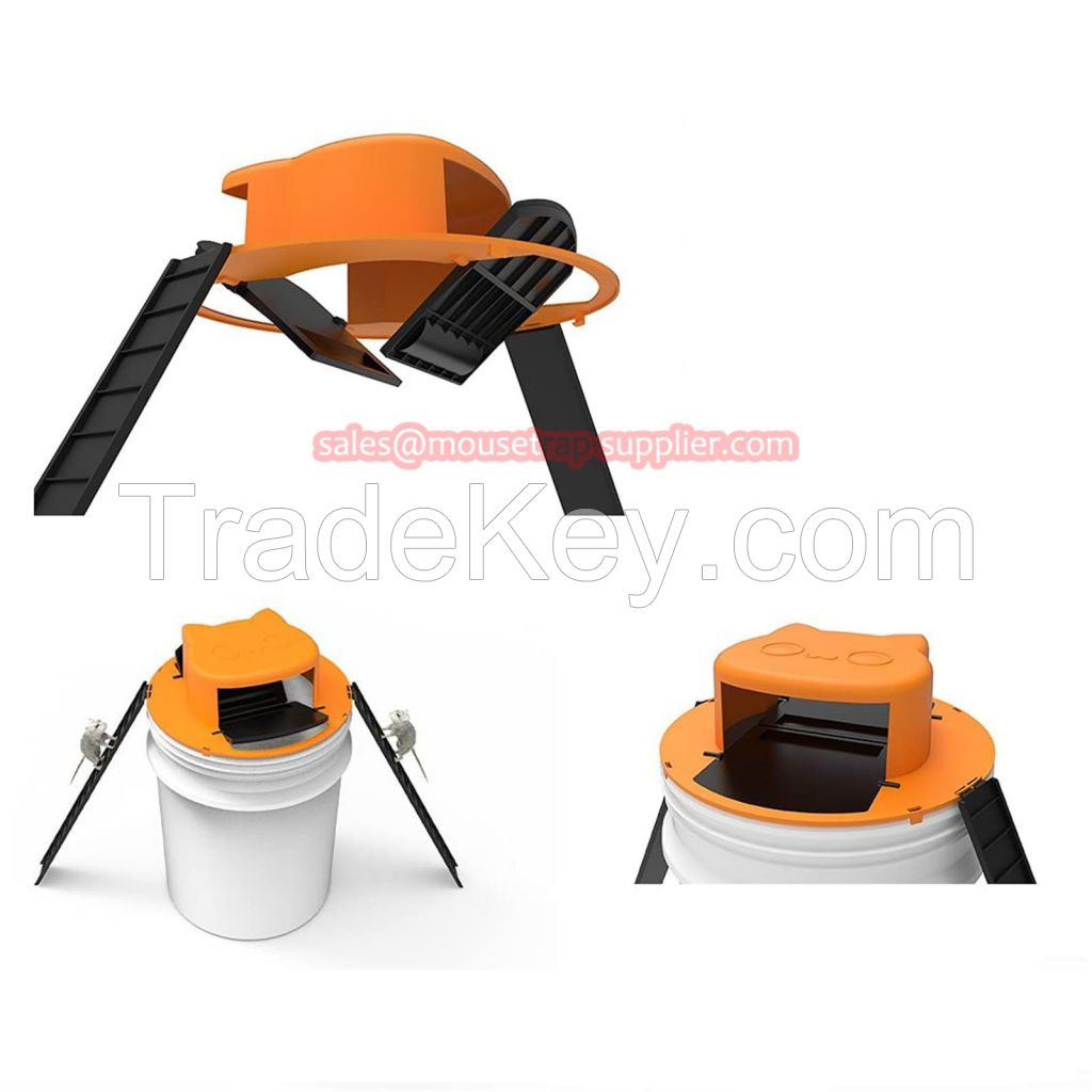 Reusable Auto Reset Multi-catch Flip N Slide Bucket Lid Rat Killer Mouse Trap