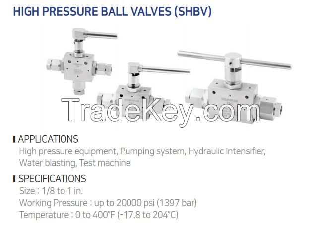 Fitting & Valve (High Pressure Ball Valves) 