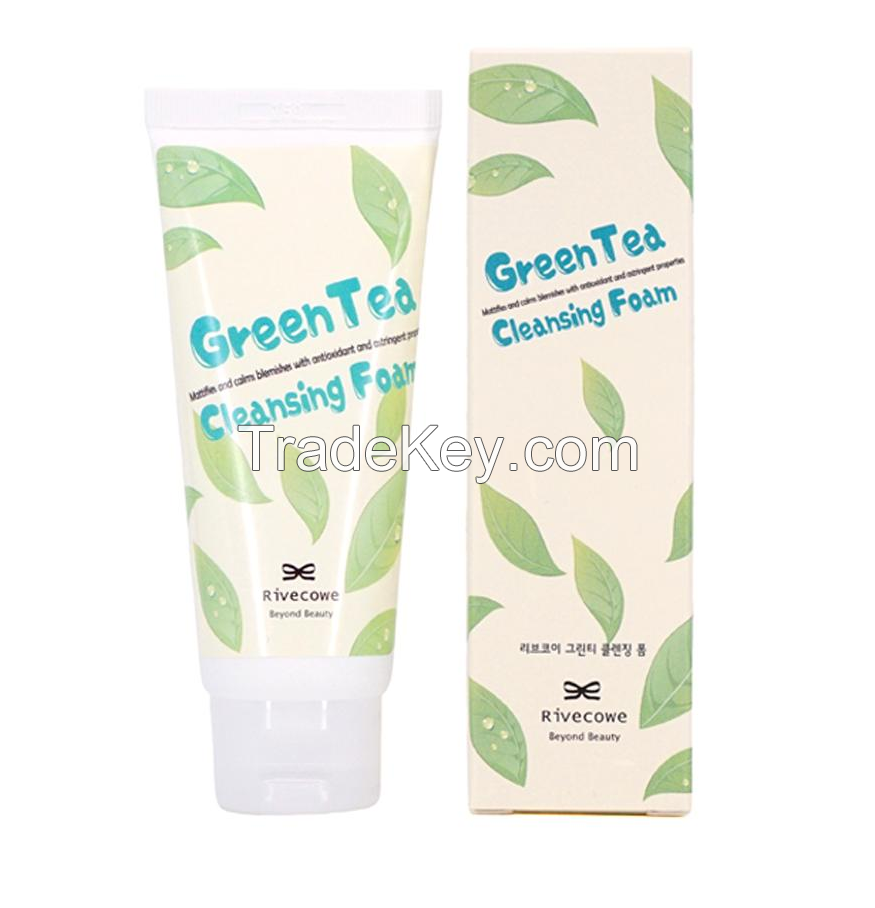 Rivecowe Green Tea Cleansing Foam