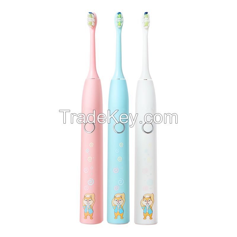 Attractive Cartoon Design Smart Auto Sonic Wave Children Toothbrush