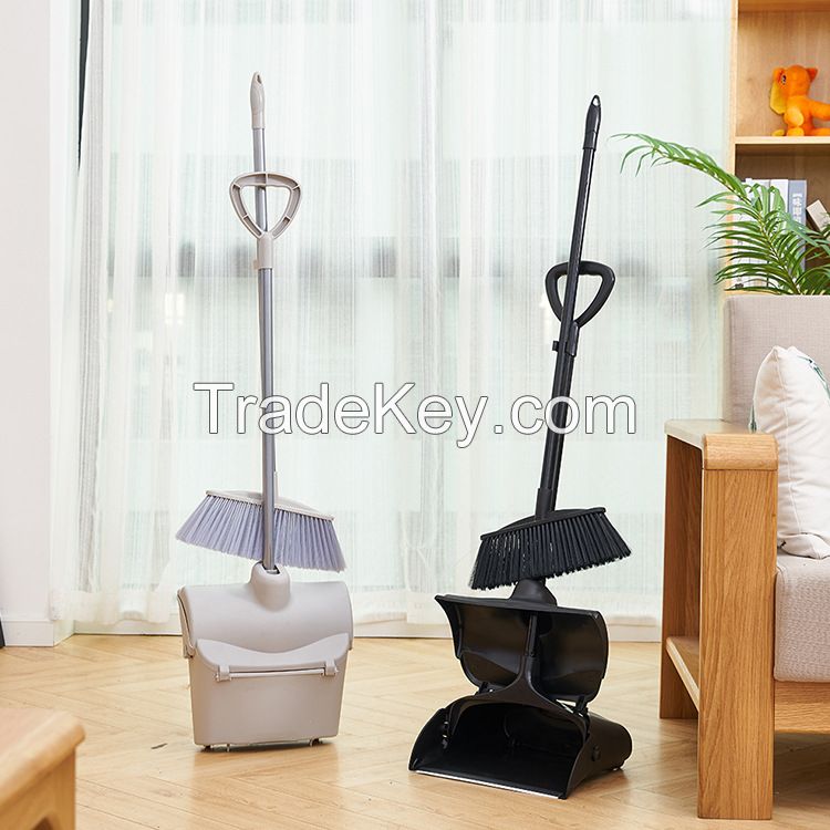 Plastic wind-proof Garbage Shovel Dustpan With Metal Long Handle