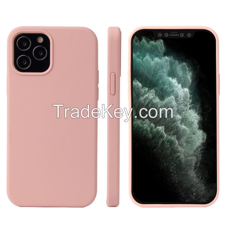 Colorful Thin Liquid Silicone Case for iPhone 12 / 12 Pro