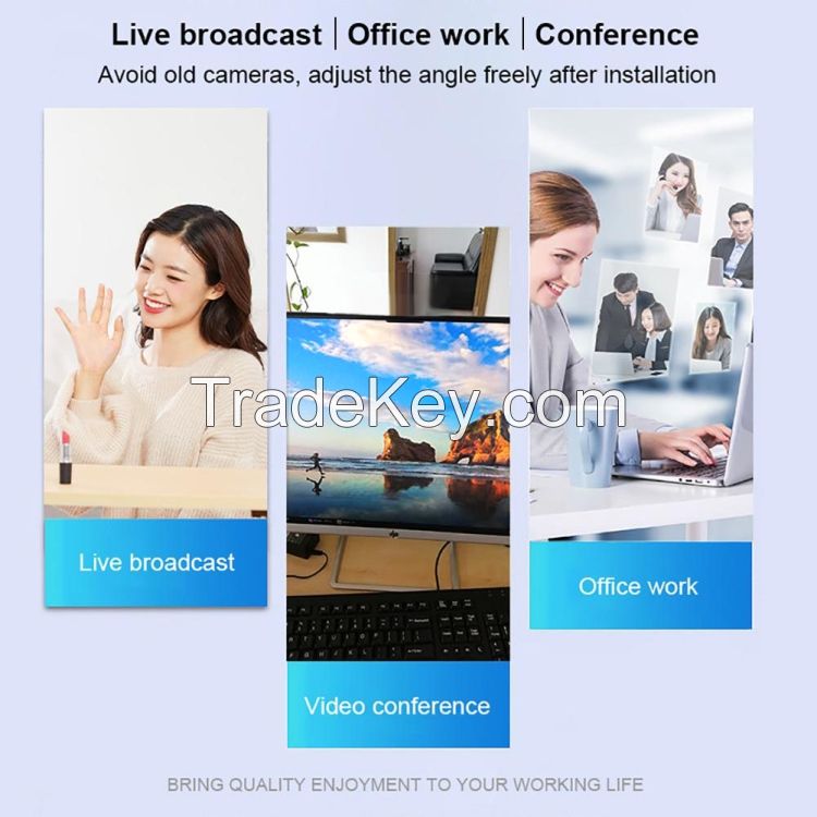 Webcam with Microphone 4.0 Mega Pixels USB 2.0 Driverless Desktop Laptop Camera