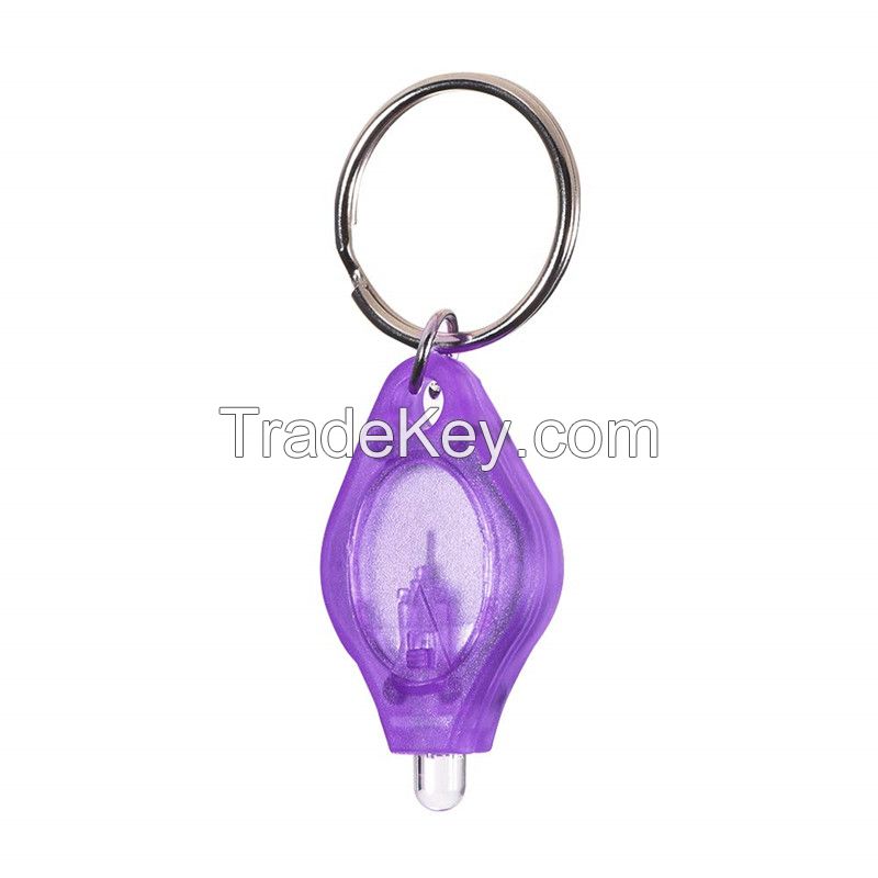 llavero LED Key Chain Key Ring,LED Keyholders Logo,Plastic Mini UV porte clef de ceinture Led Keychain