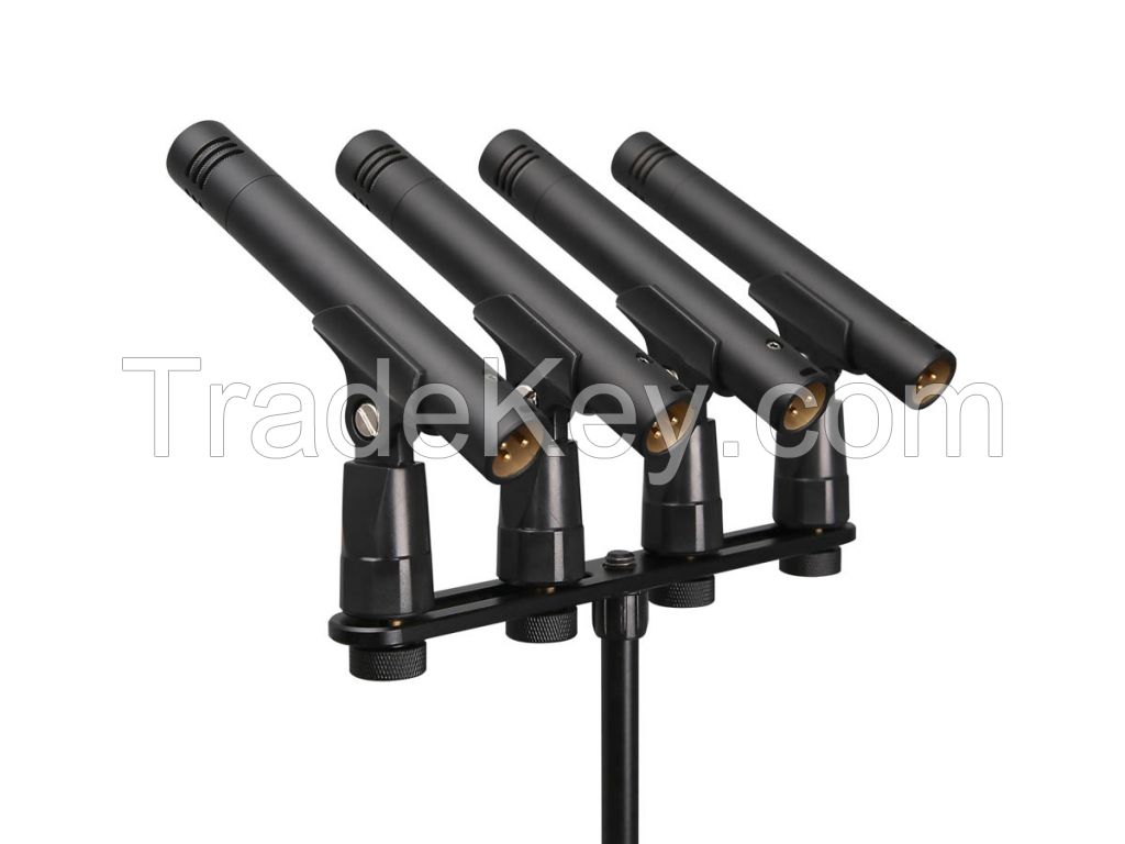 Top quality HUAIN K100D Professional Recording microphone stand stereo Condenser Microphone for Musical MIC Instrument