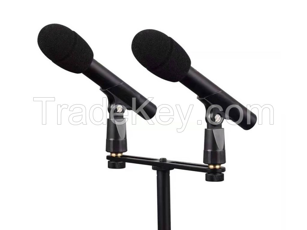 Top quality HUAIN K100D Professional Recording microphone stand stereo Condenser Microphone for Musical MIC Instrument