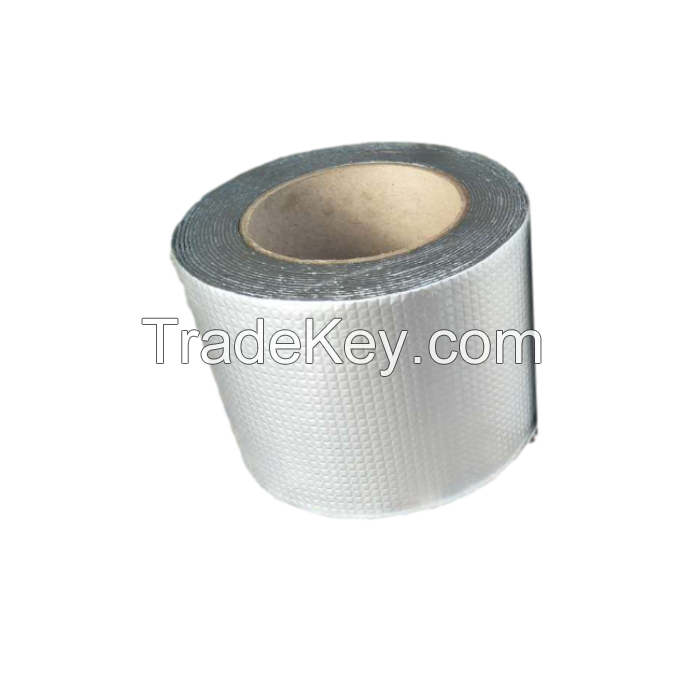 Aluminum Foil Butyl Powerful self adhesive butyl rubber tape super sticky aluminum foil butyl tape 