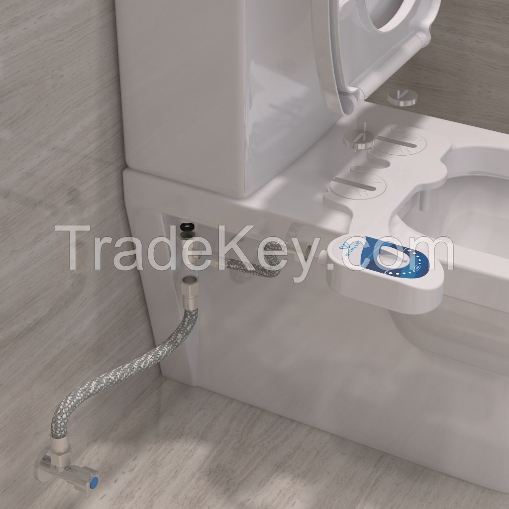 Bidet Toilet Accessories Water Spray Seat Toilet Attachment Self Cleaning Nozzle Fresh Water Non-Electric Mechanical