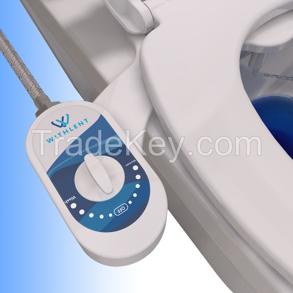 Bidet Toilet Accessories Water Spray Seat Toilet Attachment Self Cleaning Nozzle Fresh Water Non-Electric Mechanical