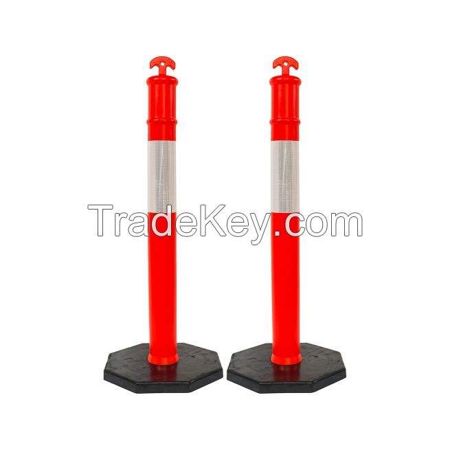 110cm Traffic Delineator Road Safety Channelizer Plastic Warning Post