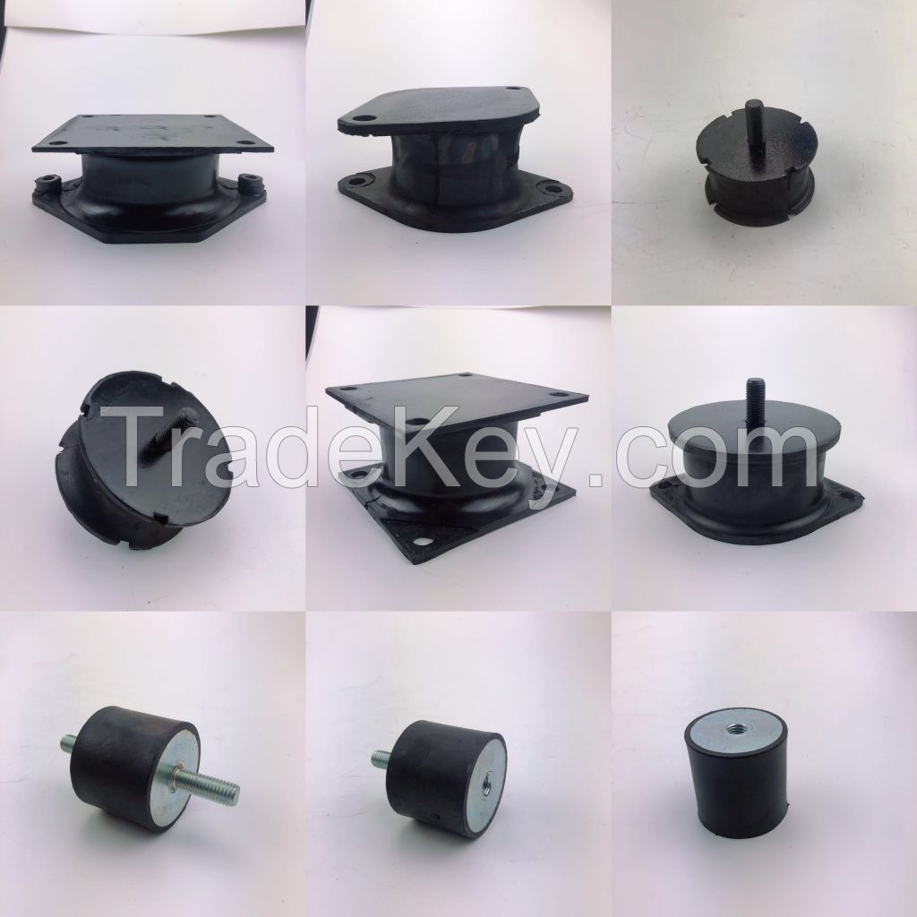 Road roller damper rubber buffer