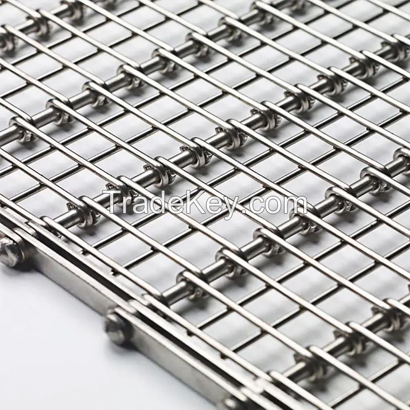 Stainless Eye Link Wire Mesh Conveyor Belt for Food Conveying/Cooling/Quick-Freezing and Industrial Transporting