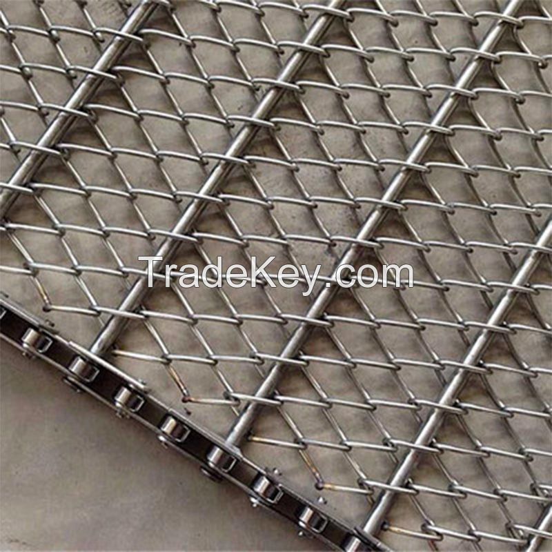 Stainless Eye Link Wire Mesh Conveyor Belt for Food Conveying/Cooling/Quick-Freezing and Industrial Transporting