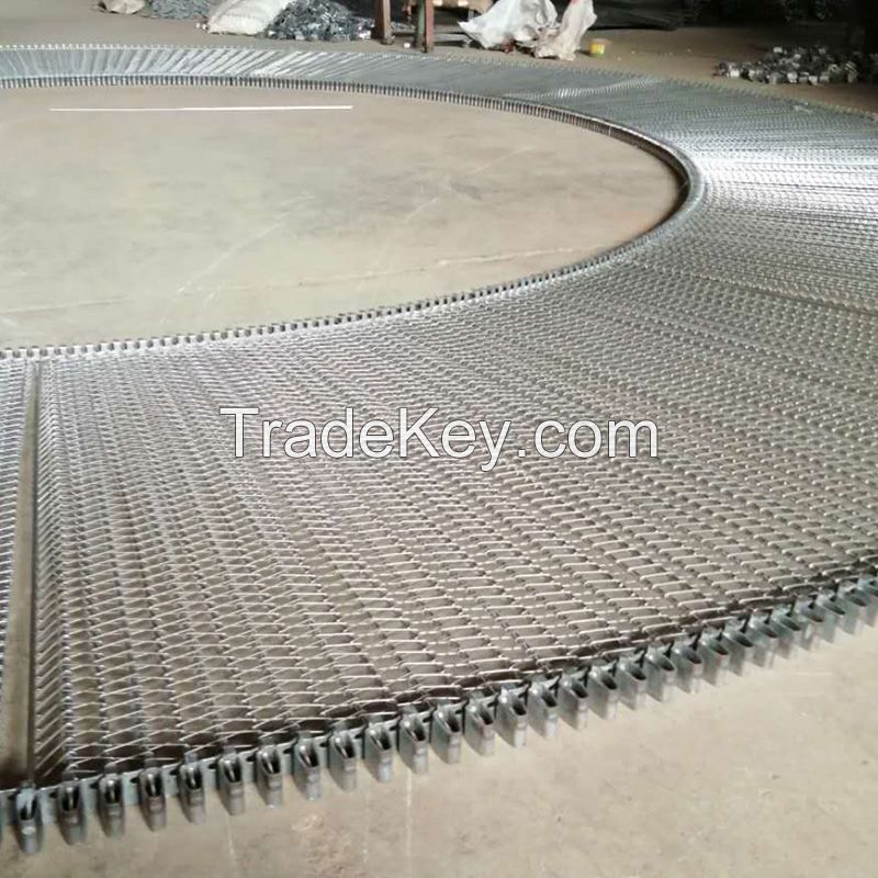 Flexible Wire Mesh Conveyor Belt with 90 Degree Turning for Food  Food Conveying/Cooling/Quick-Freezing and Industrial Transporting