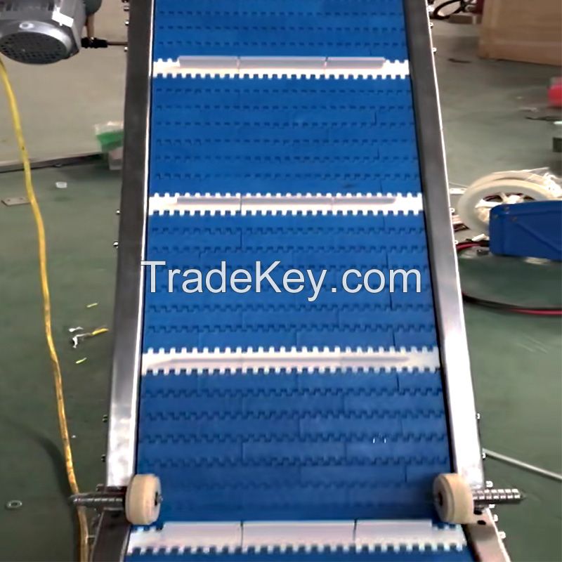 Stainless Steel Conveyor Chain Plate Slat Steel Hinged Wire Mesh Conveyor Belt for Food Conveying/Cooling/Quick-Freezing and Industrial Transporting