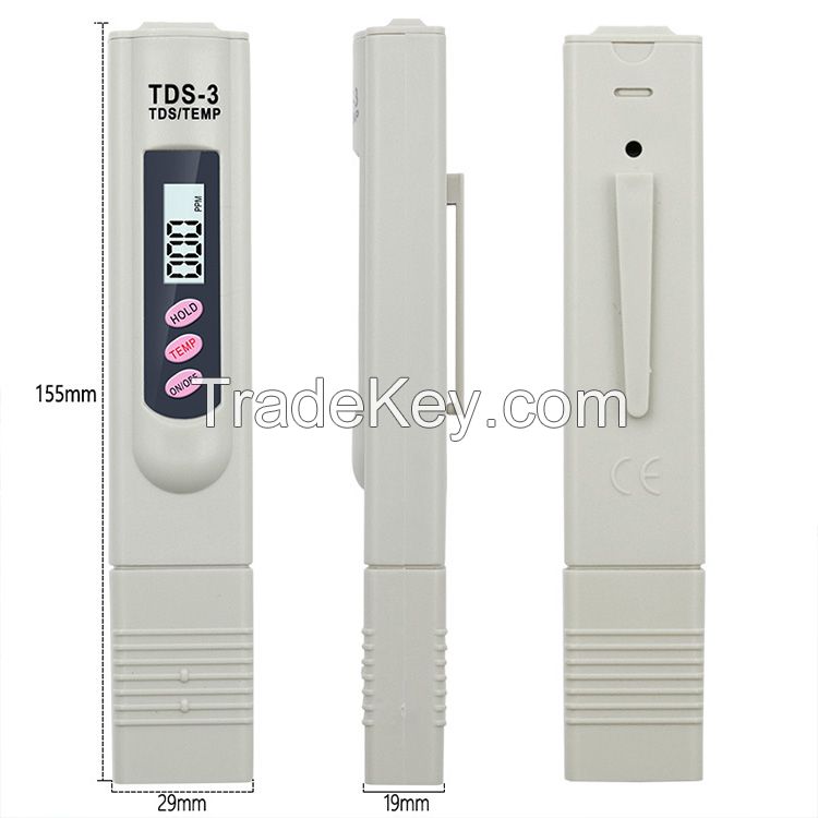 Wholesale TDS-3 water quality tester TDS meter 3 conductivity TDS meter