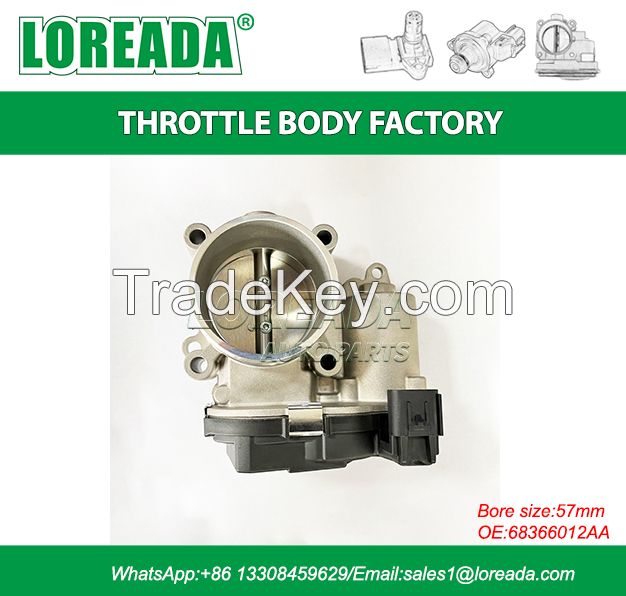 OEM 57mm Fuel Injection Throttle Body for Dodge Jeep Chrysler K68366012AA K68420395AA 68225128AB 68420395AA 68366012AA