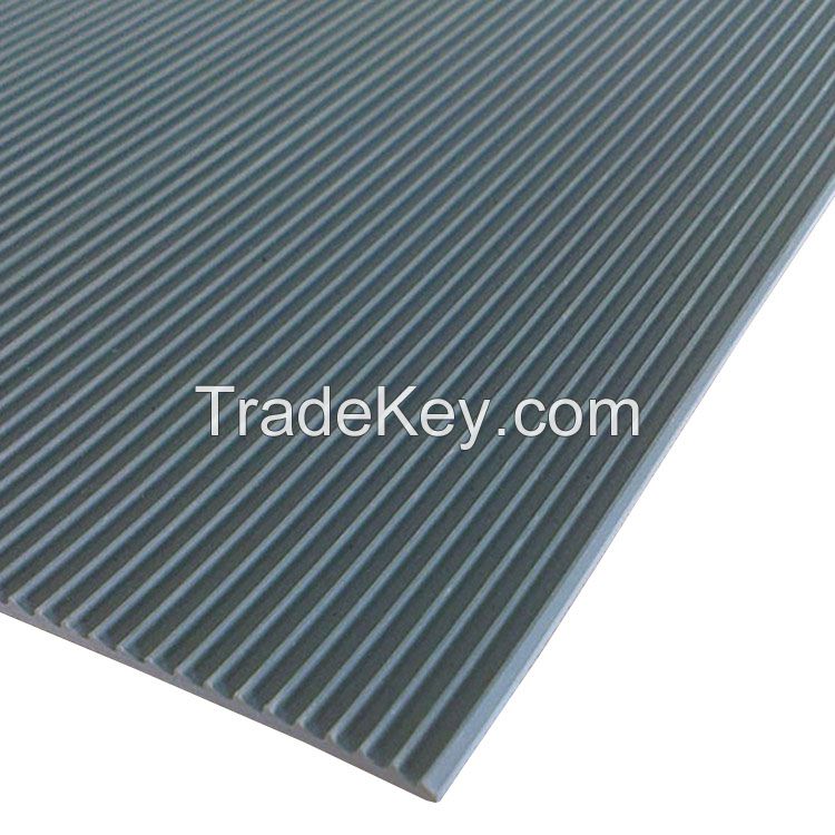 fine ribbed rubber flooring