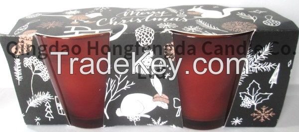 wax filled glass in card wrap