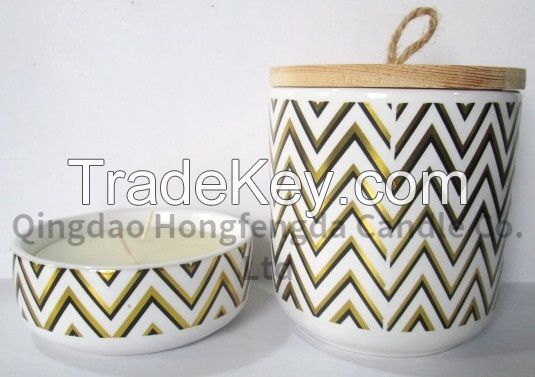 wax filled ceramic pots with scents