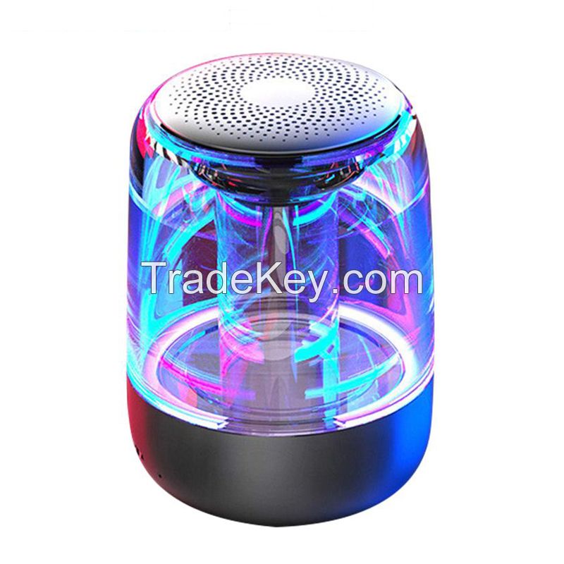 Transparent LED light super bass  Bluetooth speaker