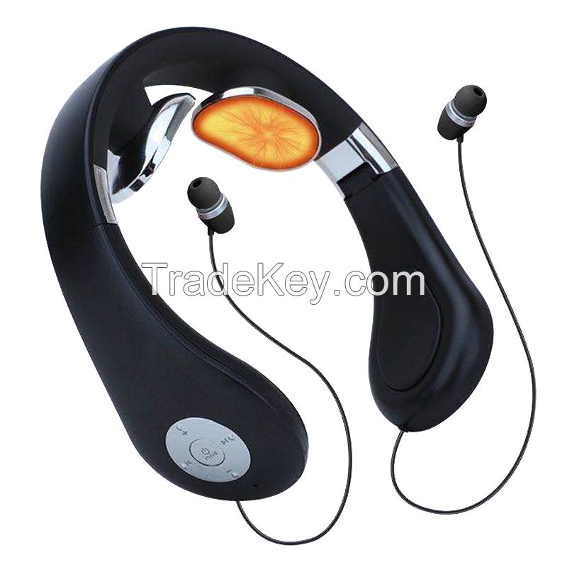 Intelligent Neck And Shoulder Massager Apparatus Bluetooth Earphone