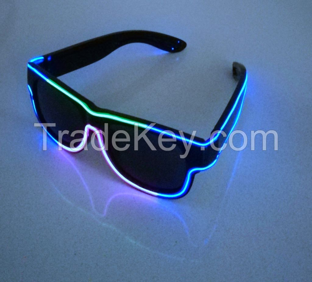 Halloween Easter Discos LED light glasses with lithium battery USB charge