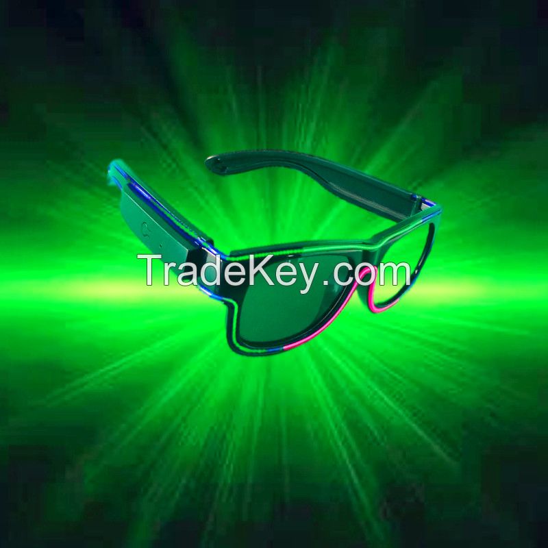 Halloween Easter Discos LED light glasses with lithium battery USB charge