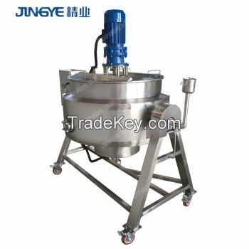 Cake Making Machine Sauce Cooking Kettle Tilting Jacketed Kettle