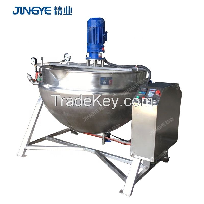 Sugar syrup/ cheese making kettle uniform heating with agitation