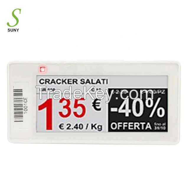 SUNY 2.9 Inch ESL Electronic Shelf Label E-ink Display Price Tag For R