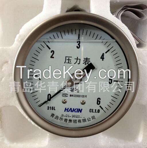 Shock Proof Stainless Steel Pressure Gauge with Liquid Filled