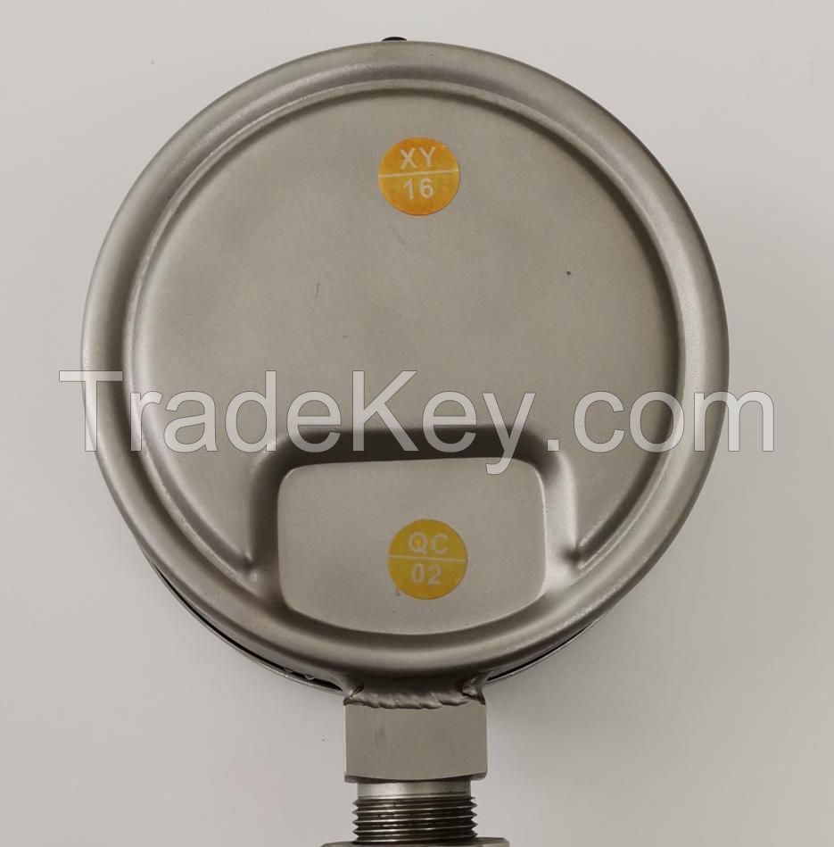 Shock Proof Stainless Steel Pressure Gauge with Liquid Filled