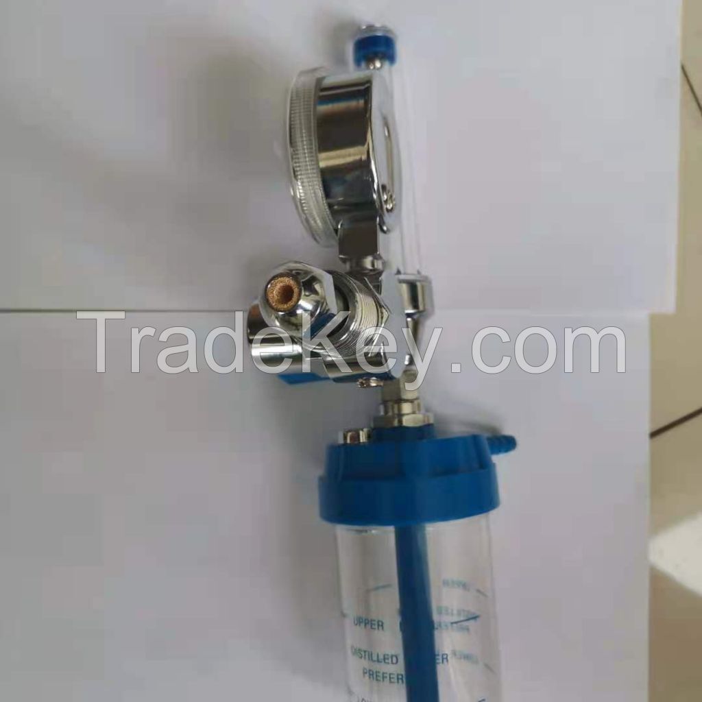 Medical Oxygen O2 Regulator with Humidifier and Flow meter for Cylinders